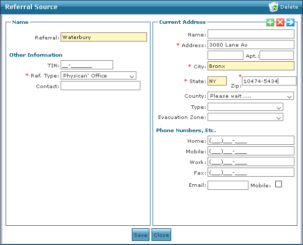 Adding A New Referral Source – Sandata Technologies