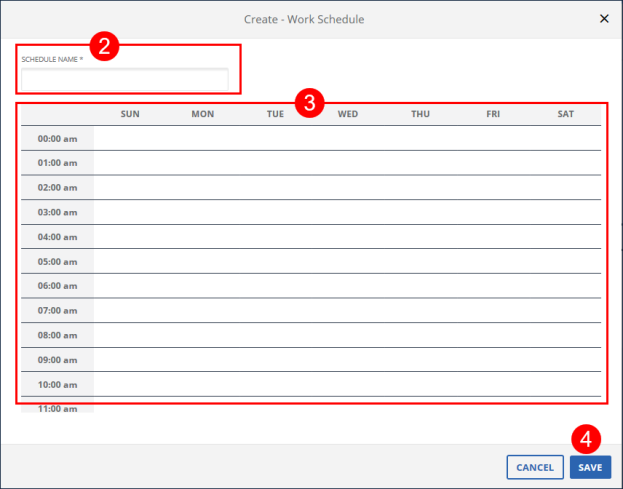 Create-Work Schedule