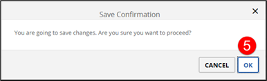 Save confirmation popup