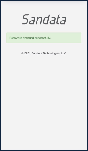 Password Chage Confirmation
