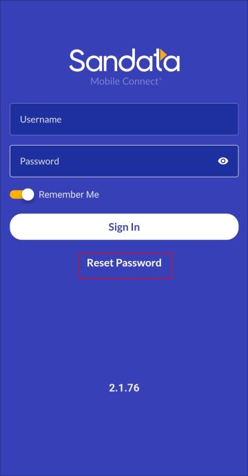 Reset Passowrd