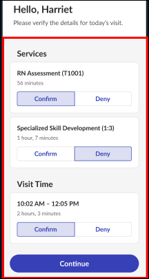 고객 방문 확인