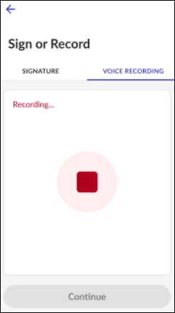 Stopping Voice Record