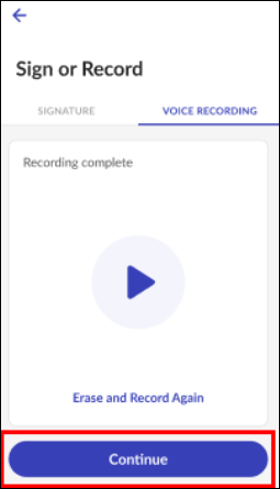 Reviewing Voice Recording 