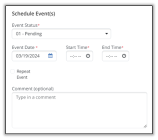 A screenshot of a schedule

Description automatically generated