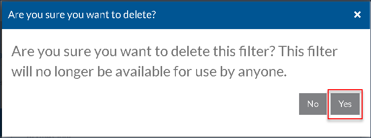 Deletion Confirmation