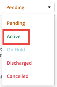 Recipient status list